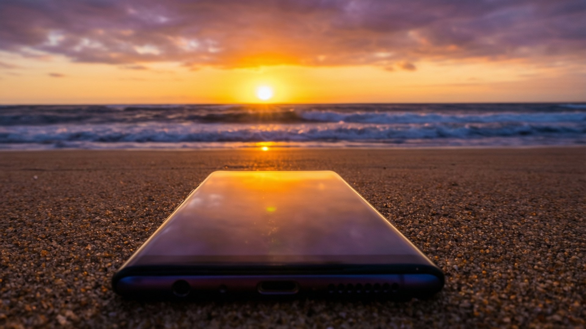 Sunset Beach Note 8 Achtergronden