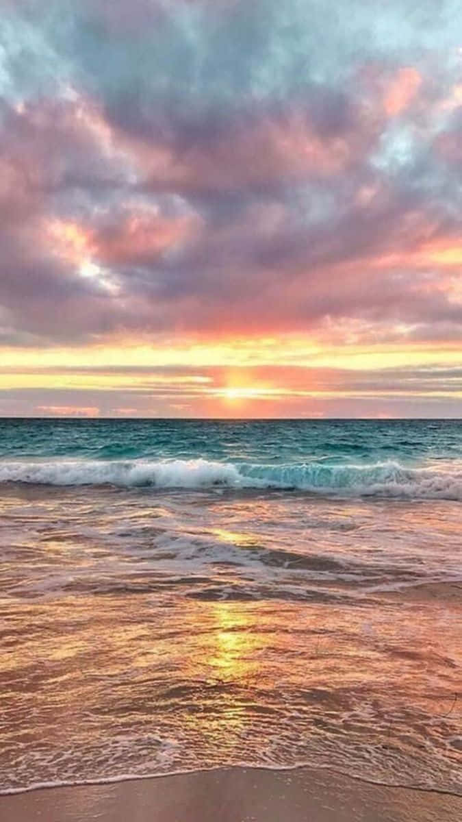 Beautiful Colors Sunset Beach Picture