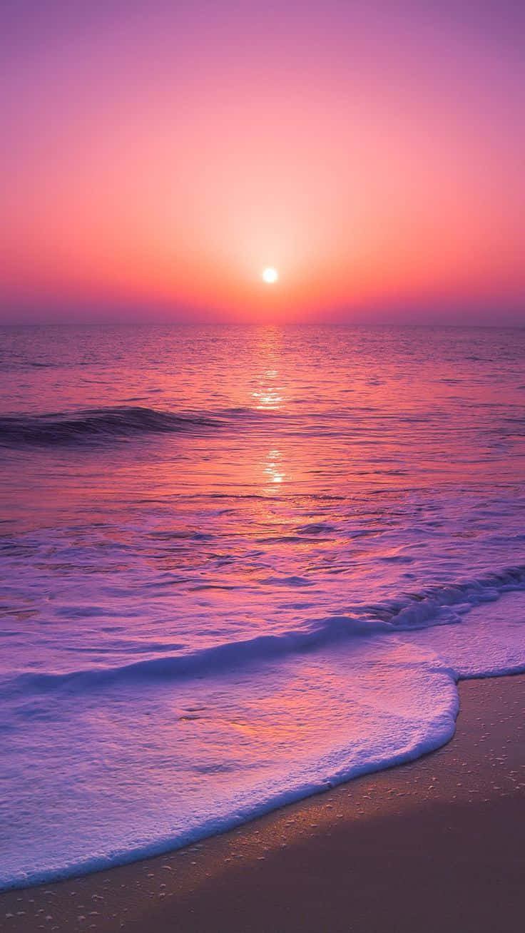 Meisterwerkder Natur: Sonnenuntergang Am Strand