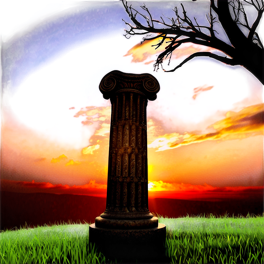 Sunset Behind Column Png Sxg41 PNG