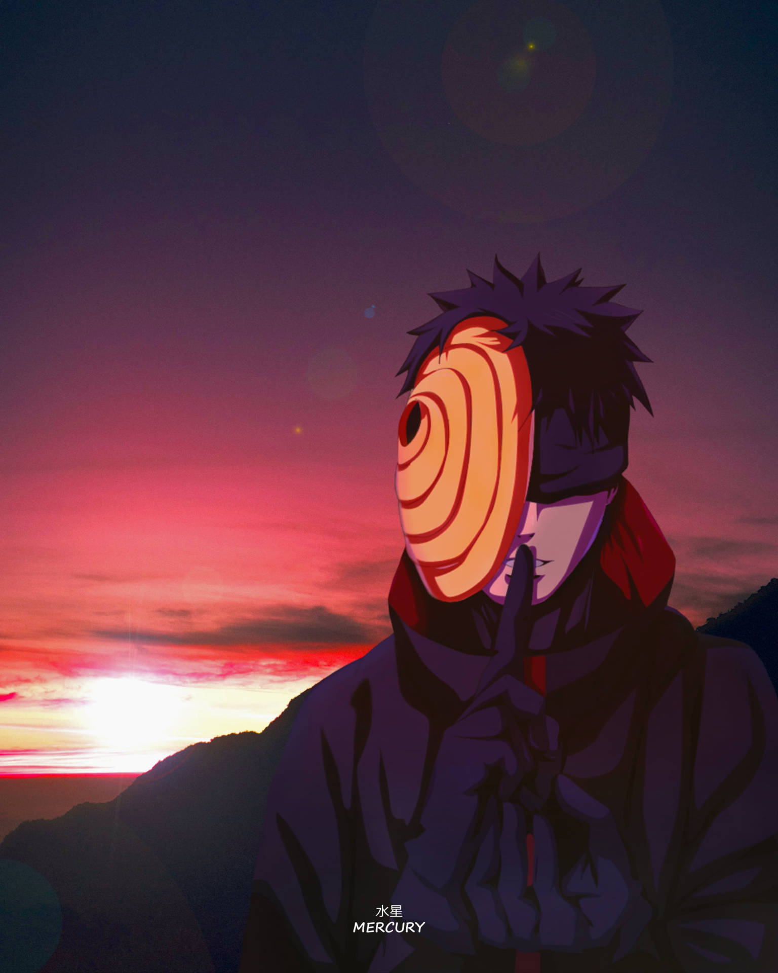 Sunset Blindfold Obito Uchiha 4k Wallpaper