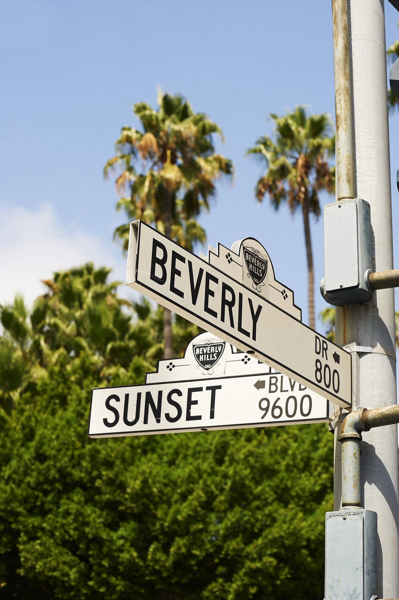 Sunset Boulevard And Beverly Drive Wallpaper