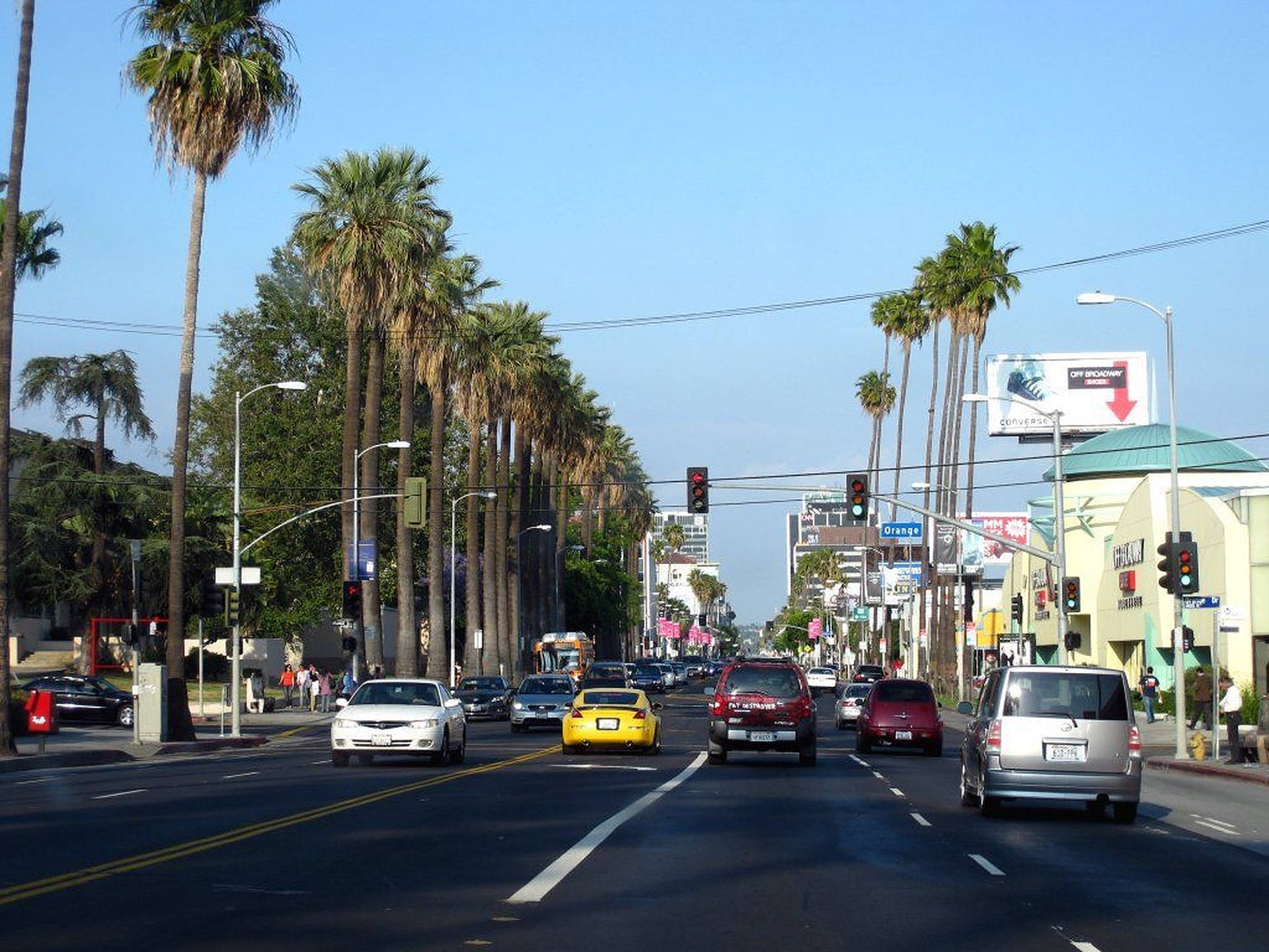 Sunset Boulevard Durante O Dia. Papel de Parede