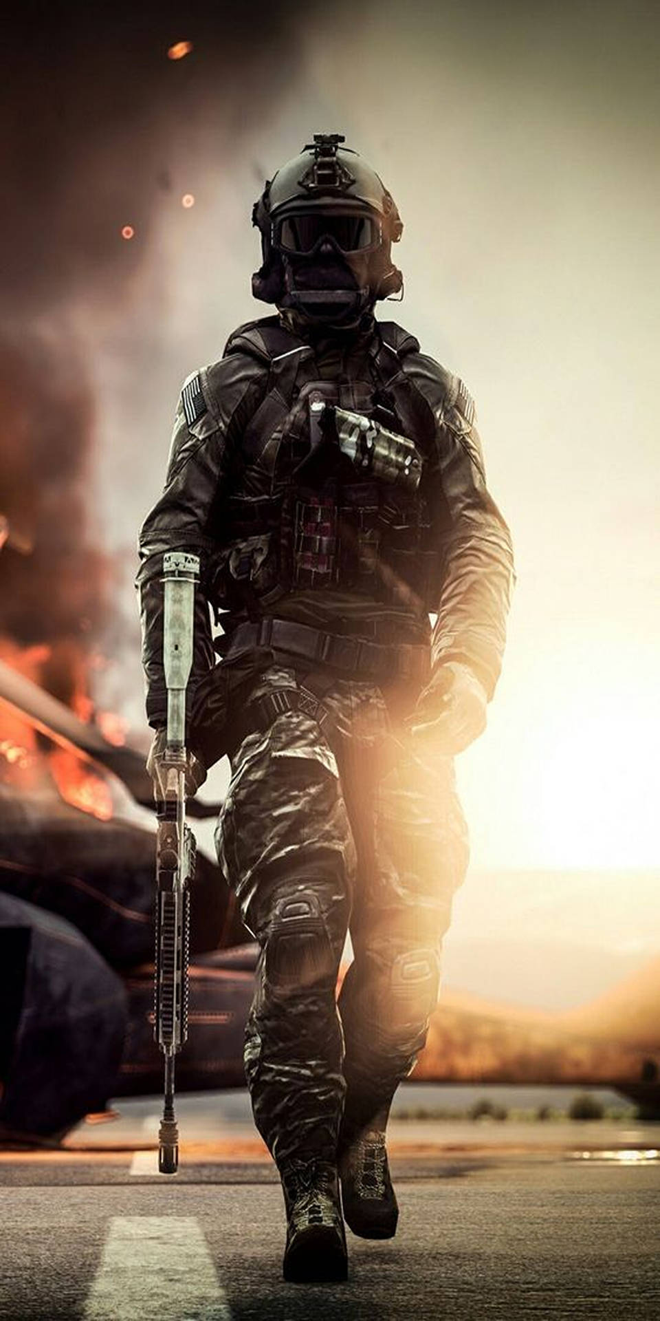 Sunset Call Of Duty Phone Wallpaper