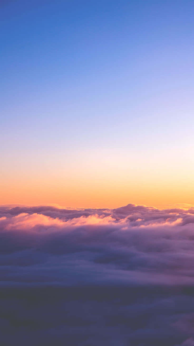 Sunset Clouds Gradient Sky Wallpaper