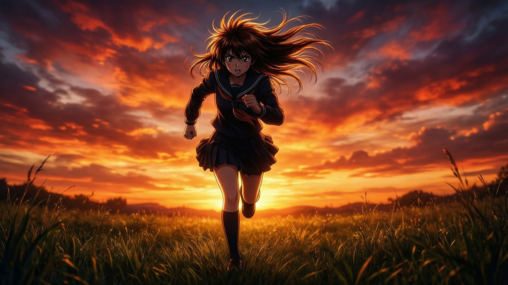 Sunset Dash Determination Wallpapers