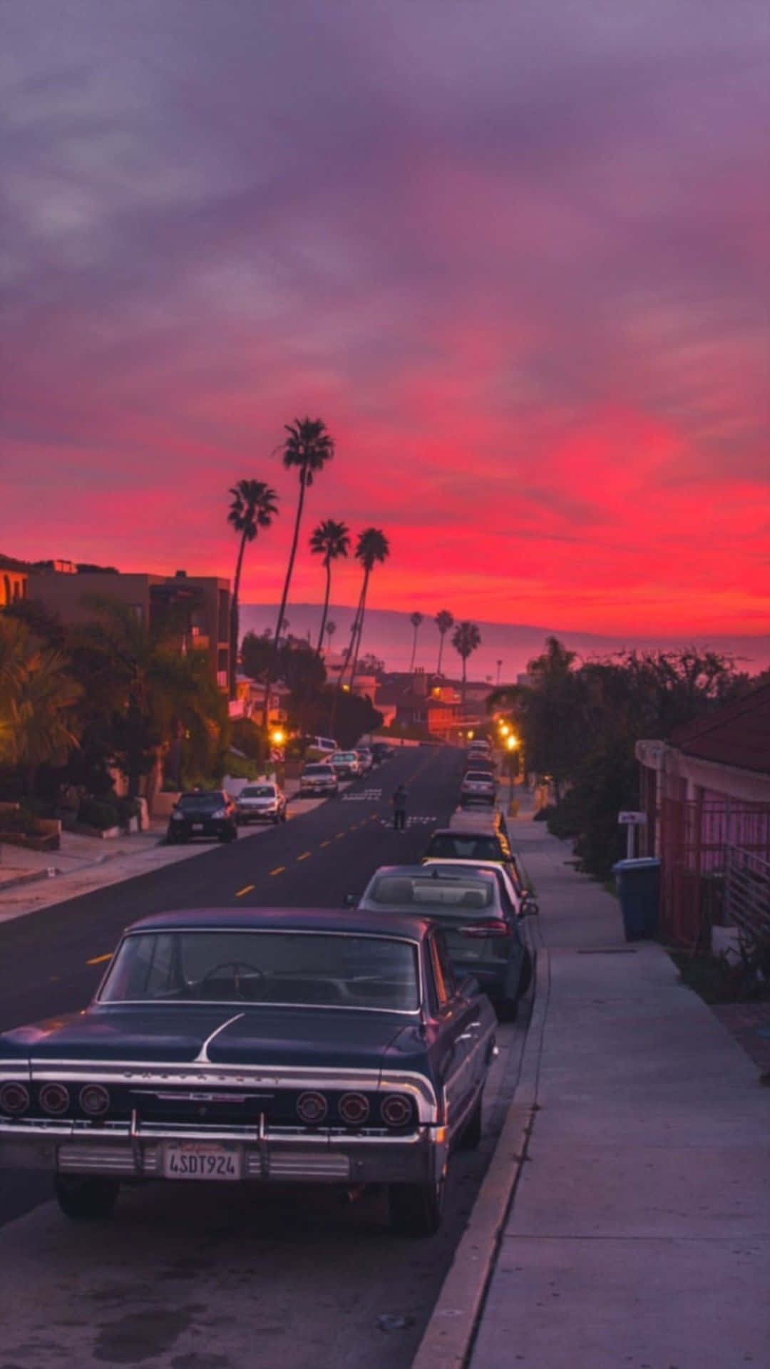 Enchanting Sunset Drive Wallpaper