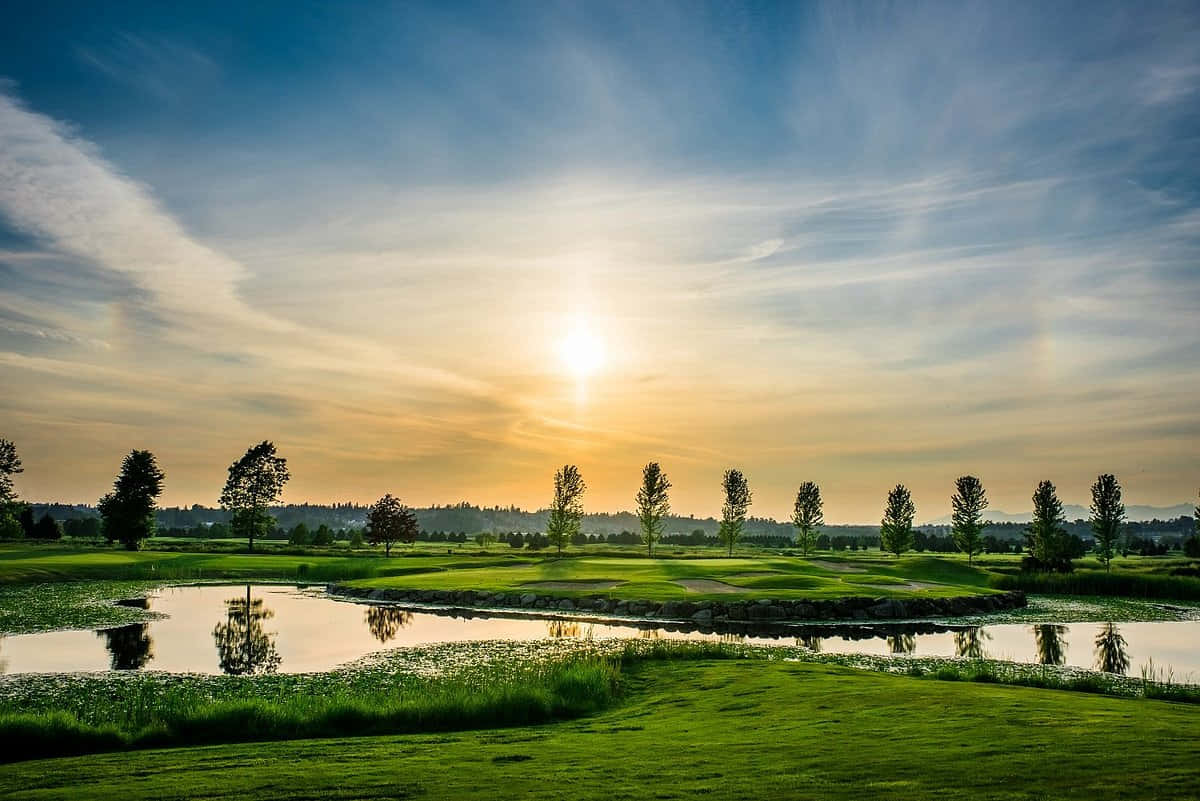 Sunset Golf Course Surrey Canada Wallpaper
