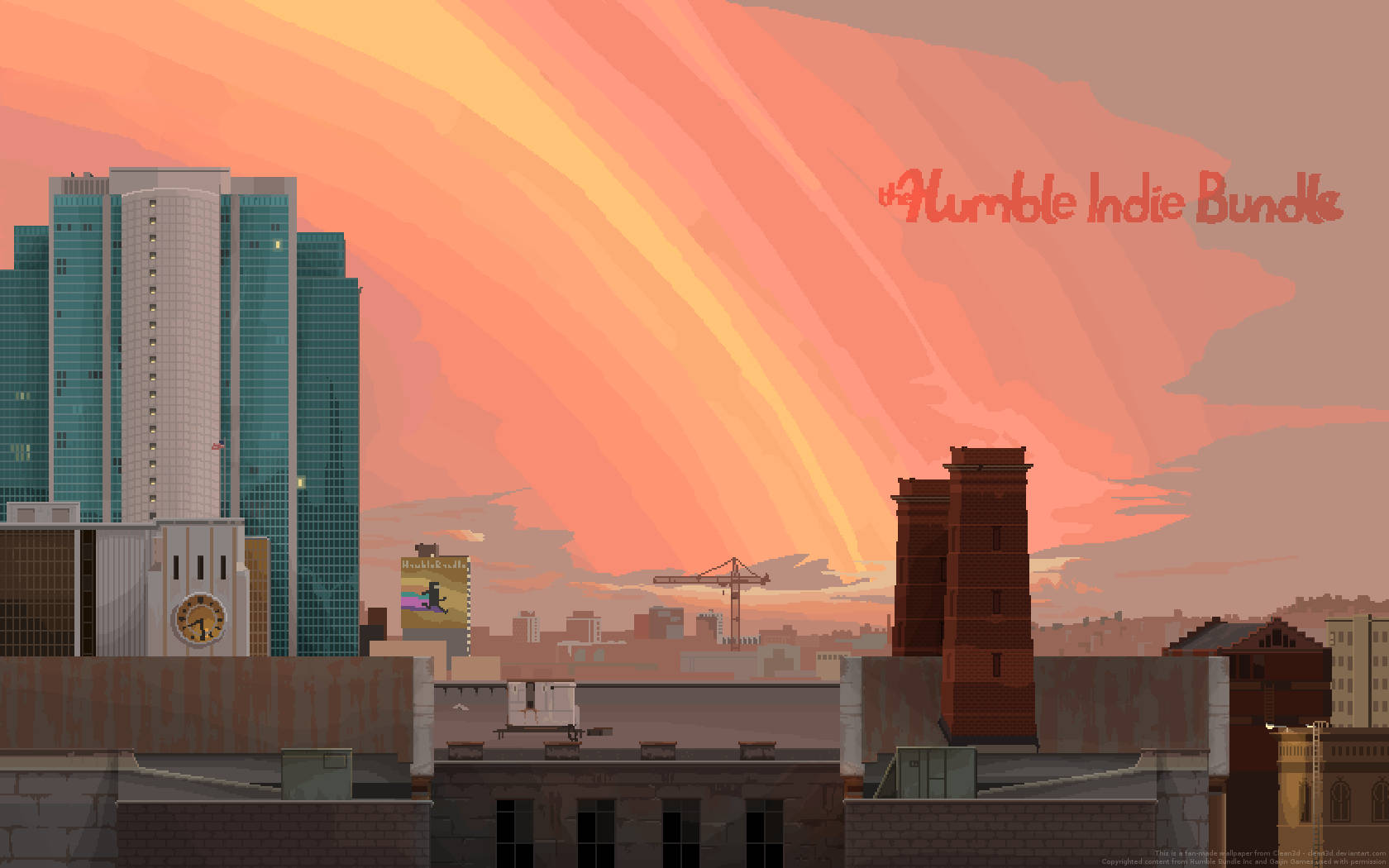 Sunset Humble City Wallpaper