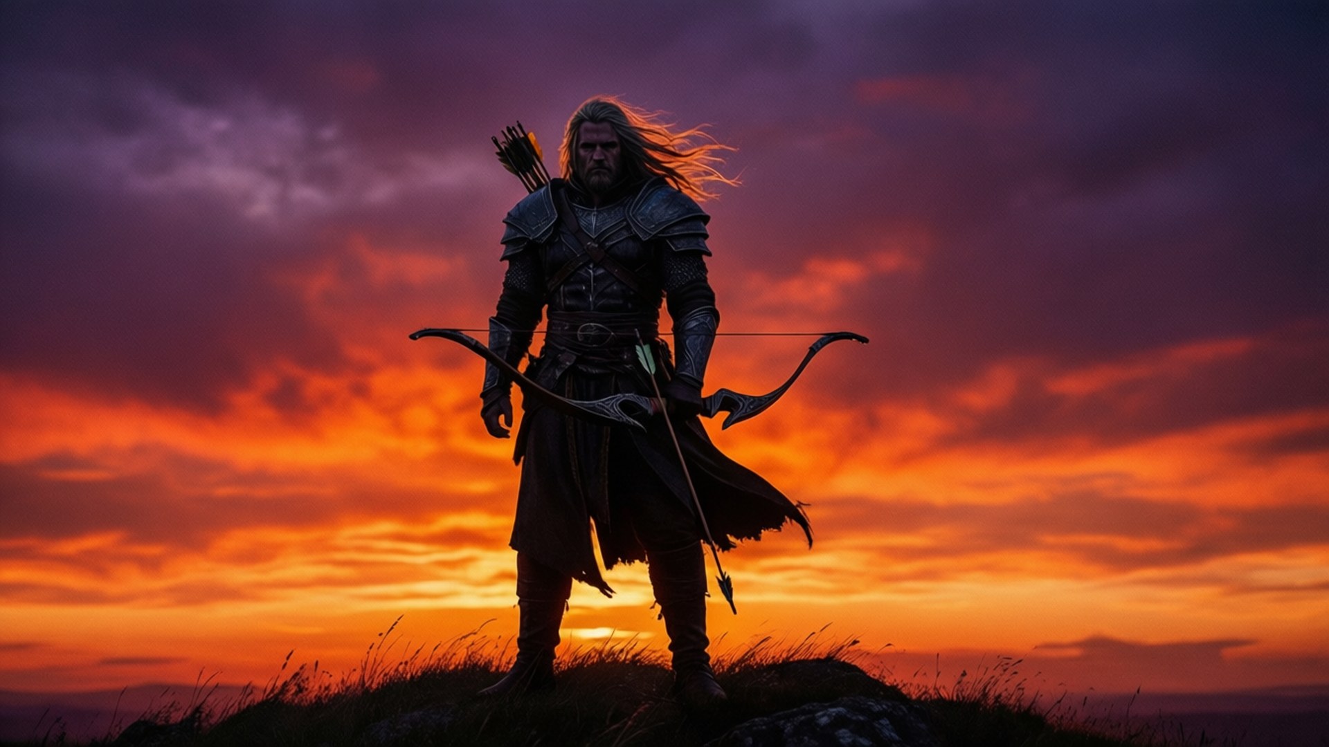 Sunset Hunter Bakgrunner
