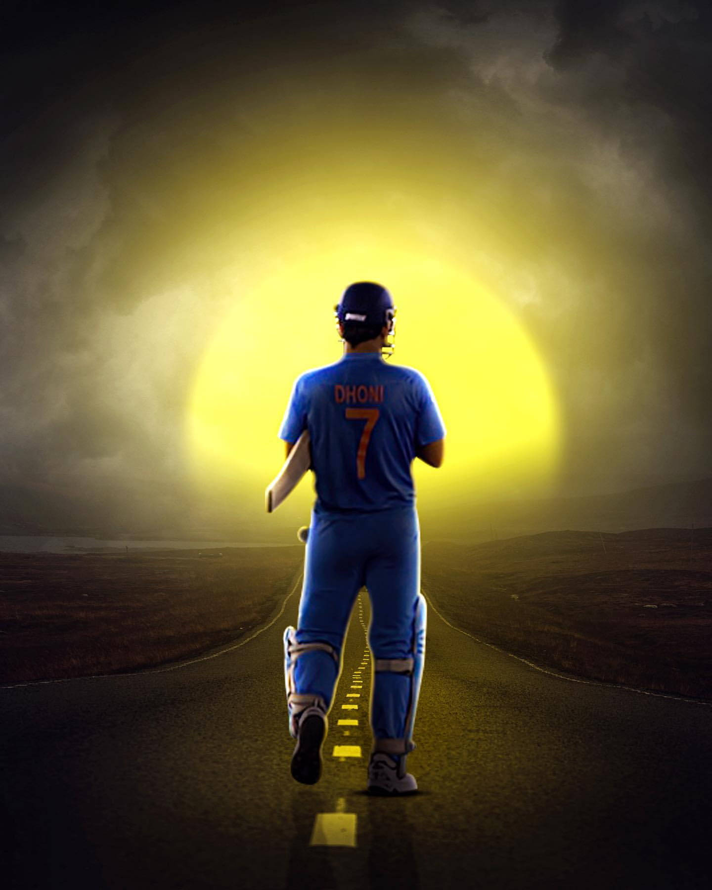 Download Sunset Ms Dhoni Hd Wallpaper 