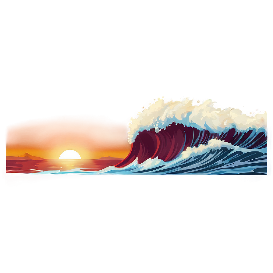 Sunset Ocean Wave Png 60 PNG