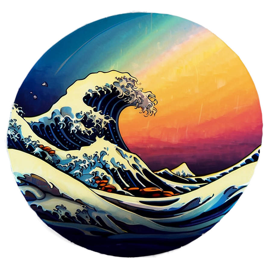 Sunset Ocean Wave Png Aiy PNG