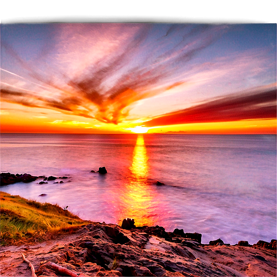 Sunset On The Cliff Png Orl95 PNG