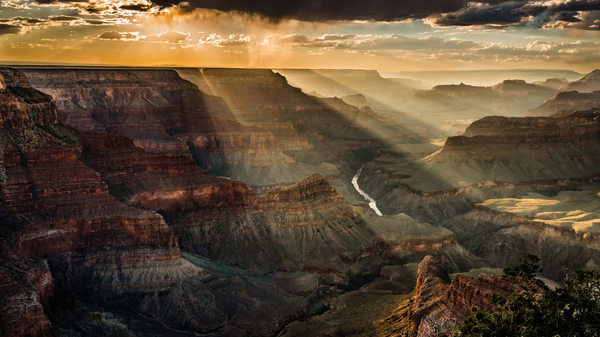 Coucher De Soleil Sur Le Grand Canyon 4k Fond d'écran