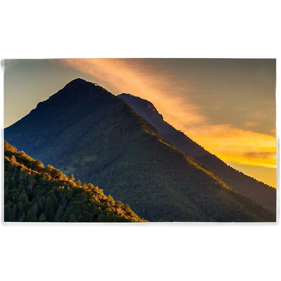 Download Sunset Over Mountain Png Hbp | Wallpapers.com