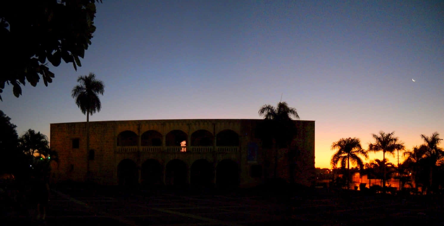 Sunset Over The Alcazar De Colon Wallpaper