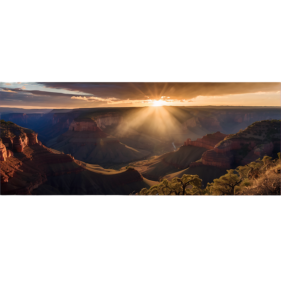 Sunset Over The Canyons Png Iwd PNG