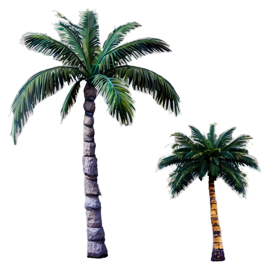 Sunset Palm Trees Png Ssq PNG