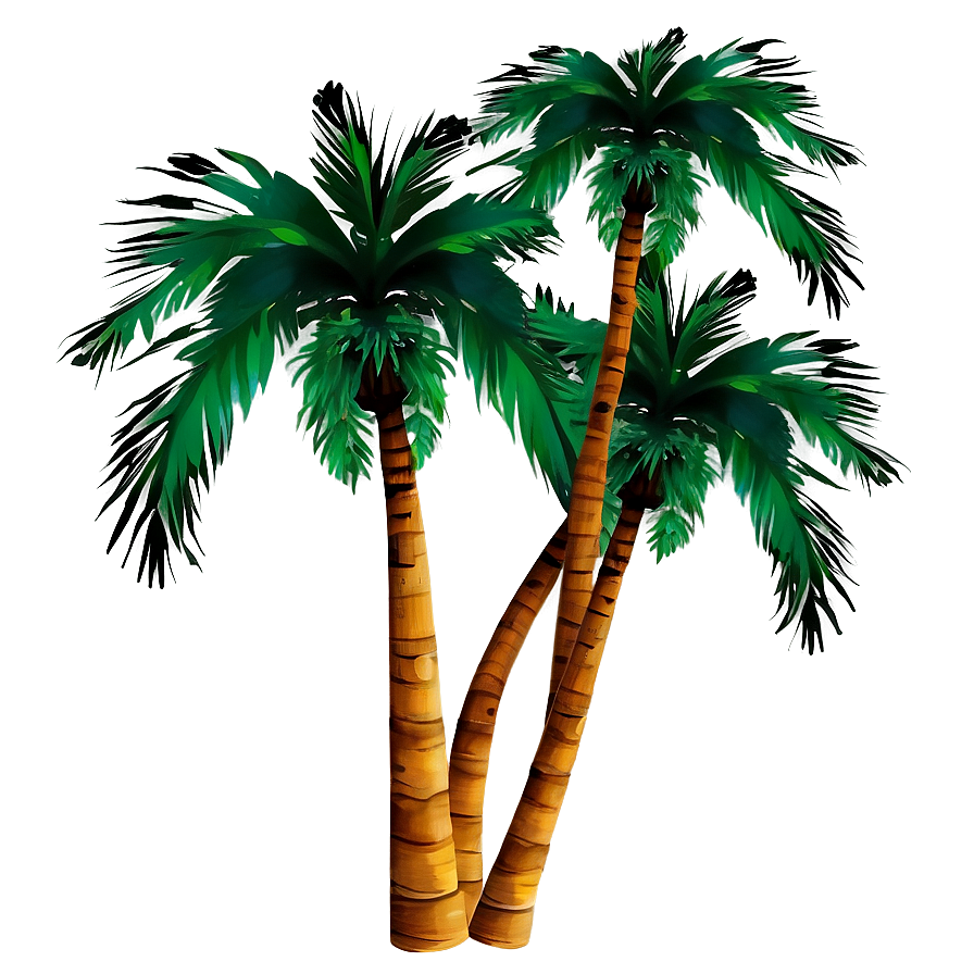 Sunset Palms Background Png Fmr PNG