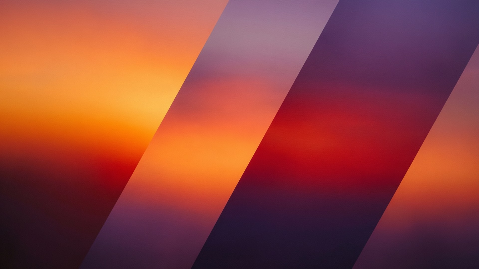 Sunset Parallelogram Gradient Wallpaper