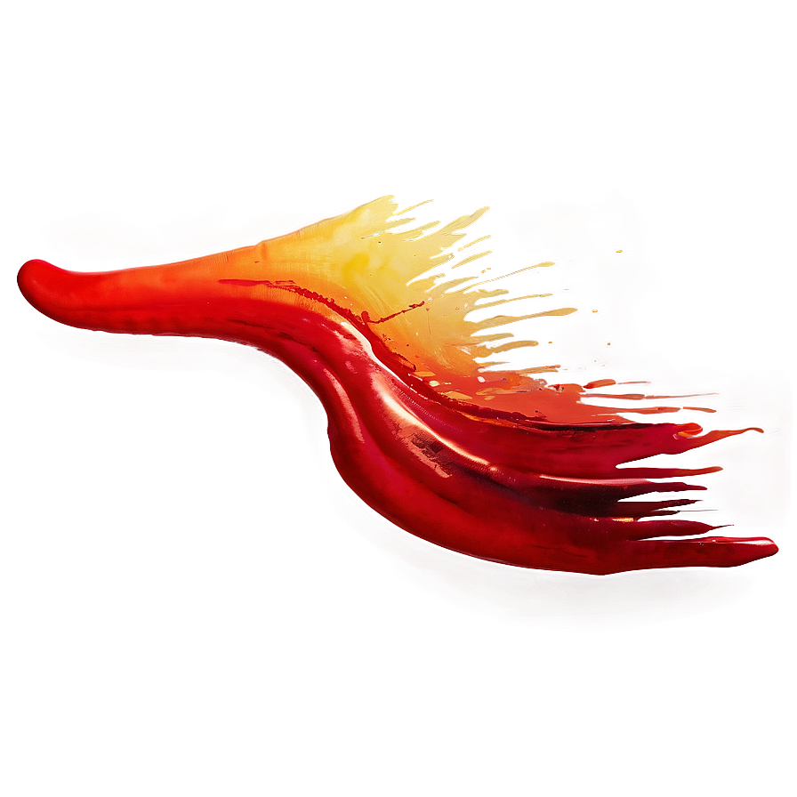 Sunset Red Brush Stroke Png Cfk PNG