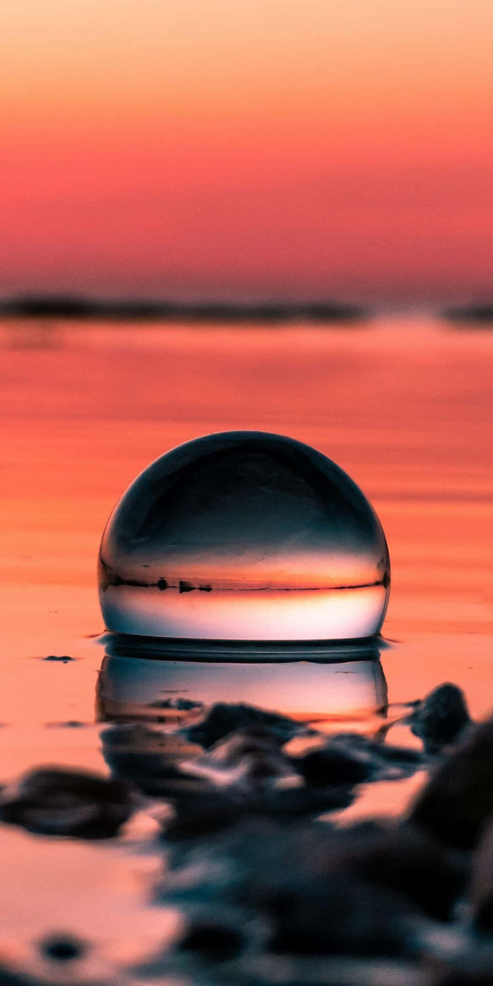 Serene Sunset Reflections Wallpaper