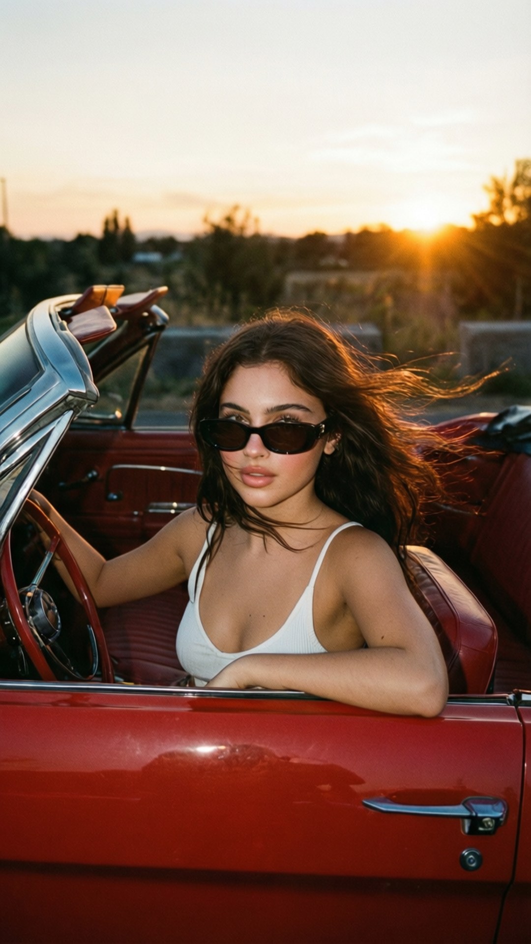 Sunset Ride Wallpaper