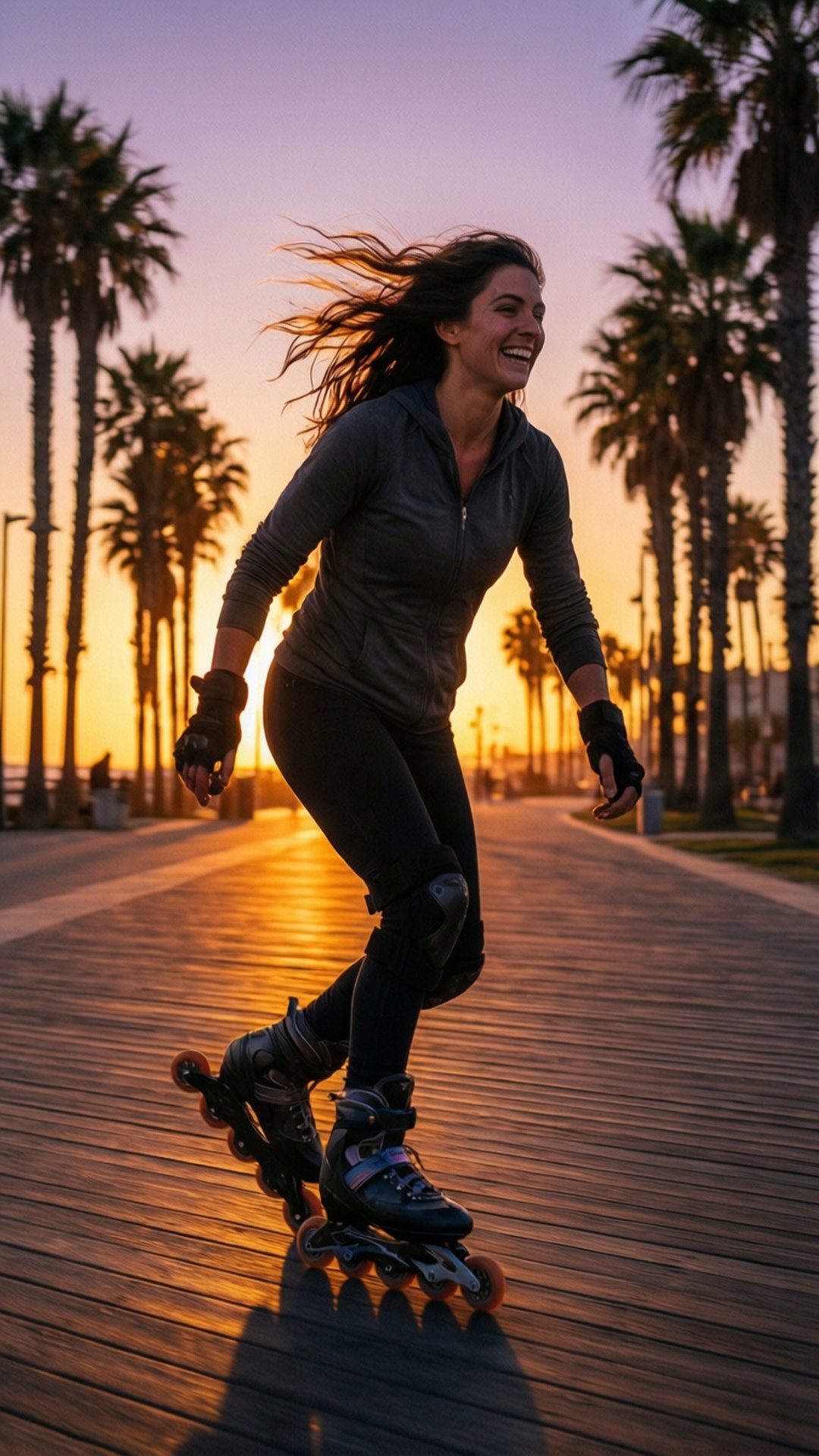 Sunset Rollerblade Fonds d'écran
