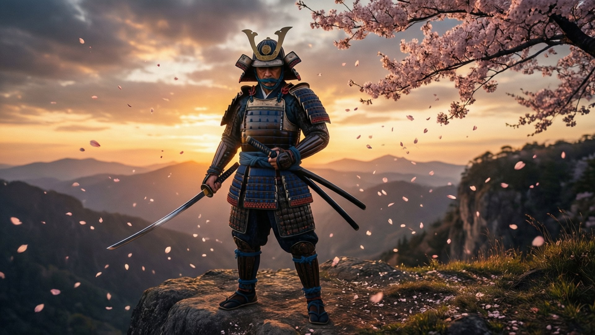 Sunset Samurai Wallpaper