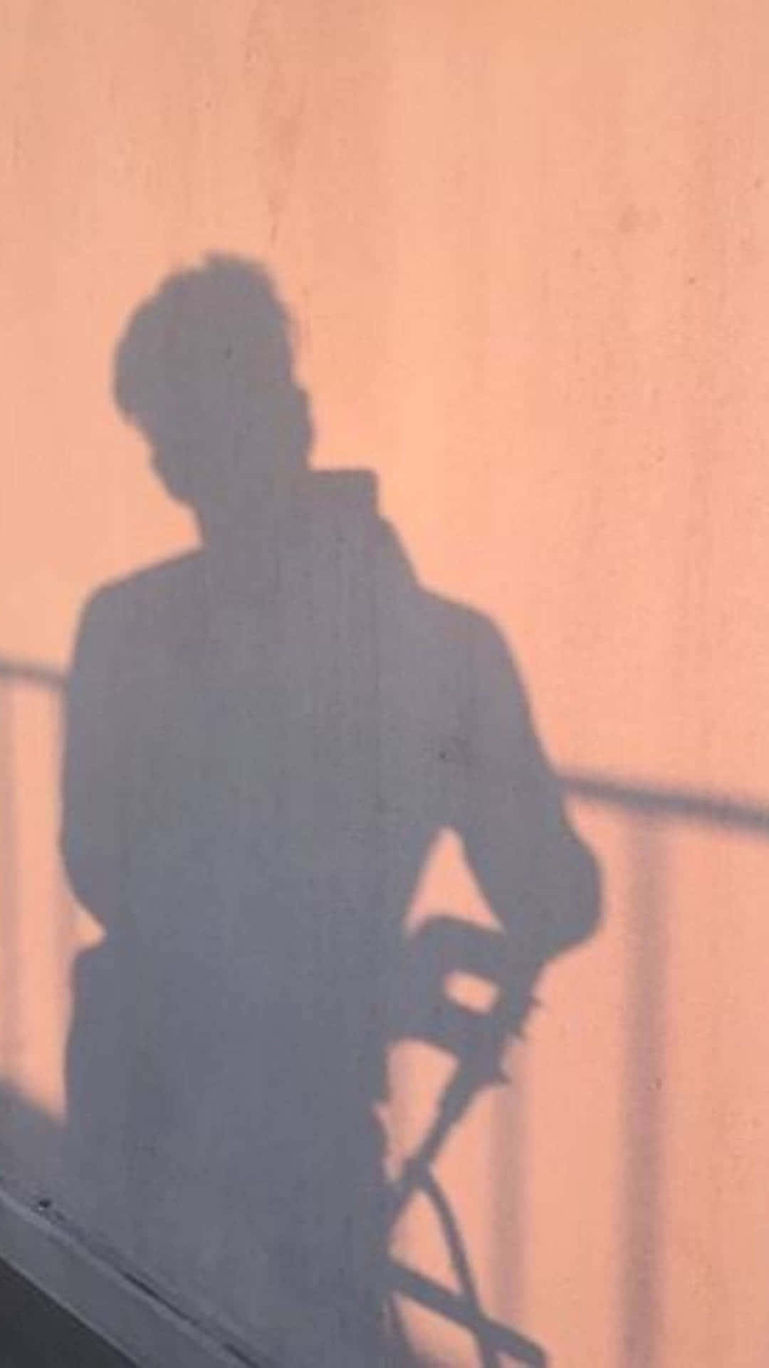 Sunset Selfie Of Guy's Shadow Pfp Wallpaper