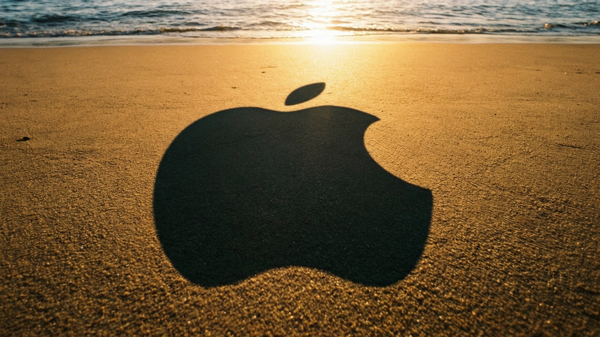 Solnedgång Skugga Apple Bakgrundsbilder