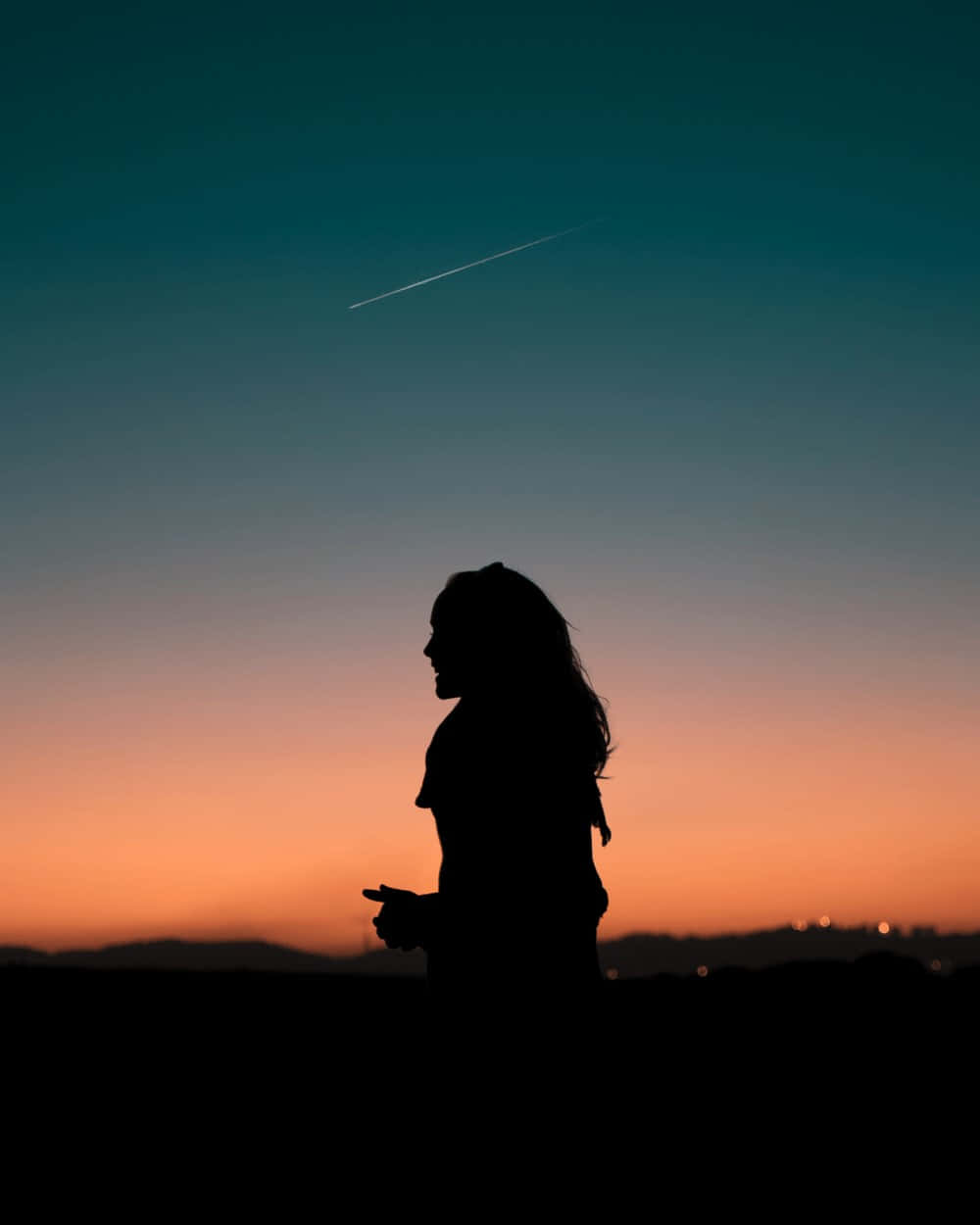 Caption: Breathtaking Sunset Silhouette of a Tree Wallpaper