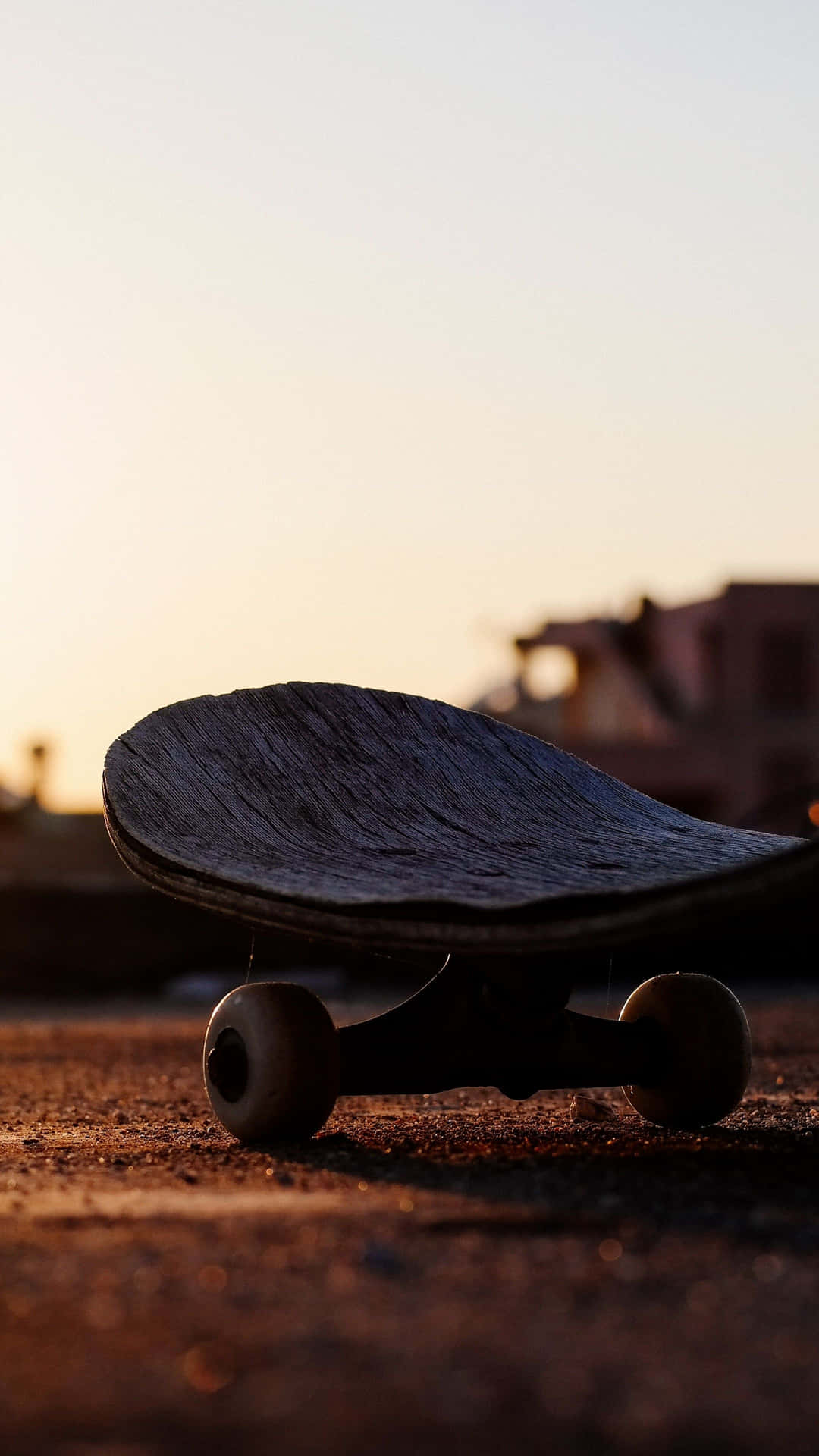 Sunset Skateboard Silhouette.jpg Wallpaper