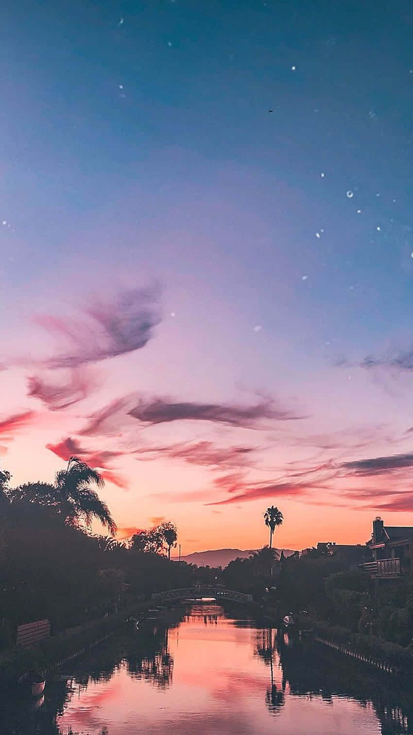 Sonnenuntergangshimmelfür Instagram Stories Wallpaper