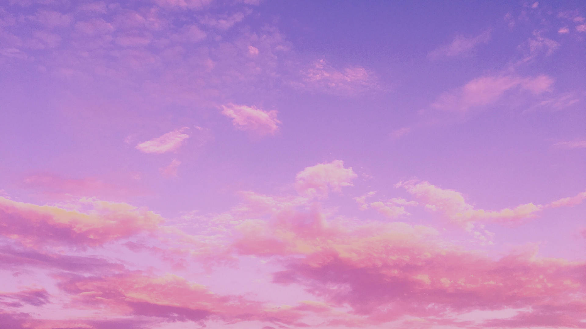 Sunset Sky Pink And Blue Wallpaper