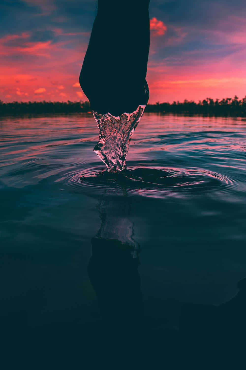 Sunset Splash Reflection.jpg Wallpaper