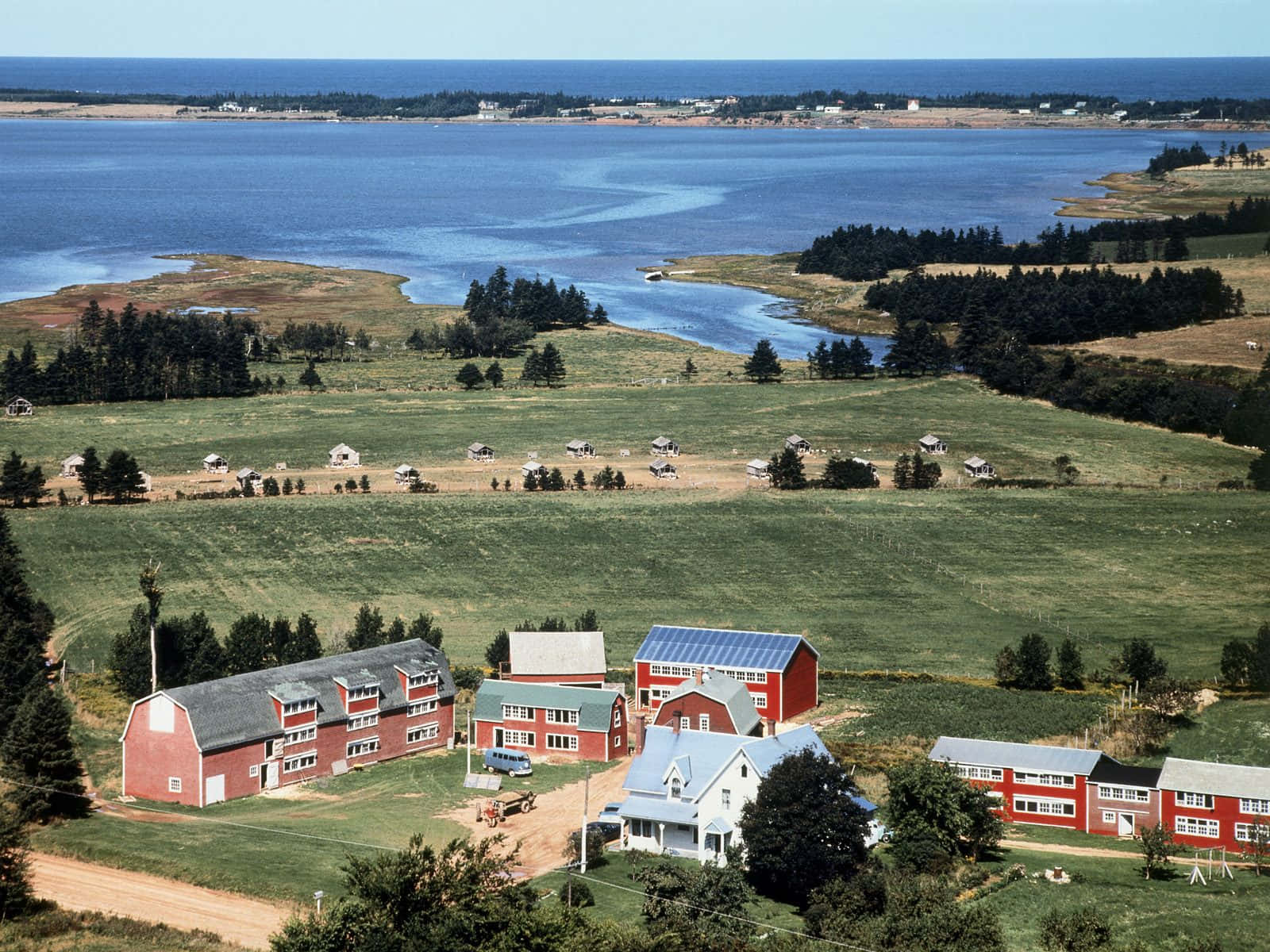 Solnedgangsutsikt Over Charlottetowns Vannkant, Prince Edward Island Bakgrunnsbildet