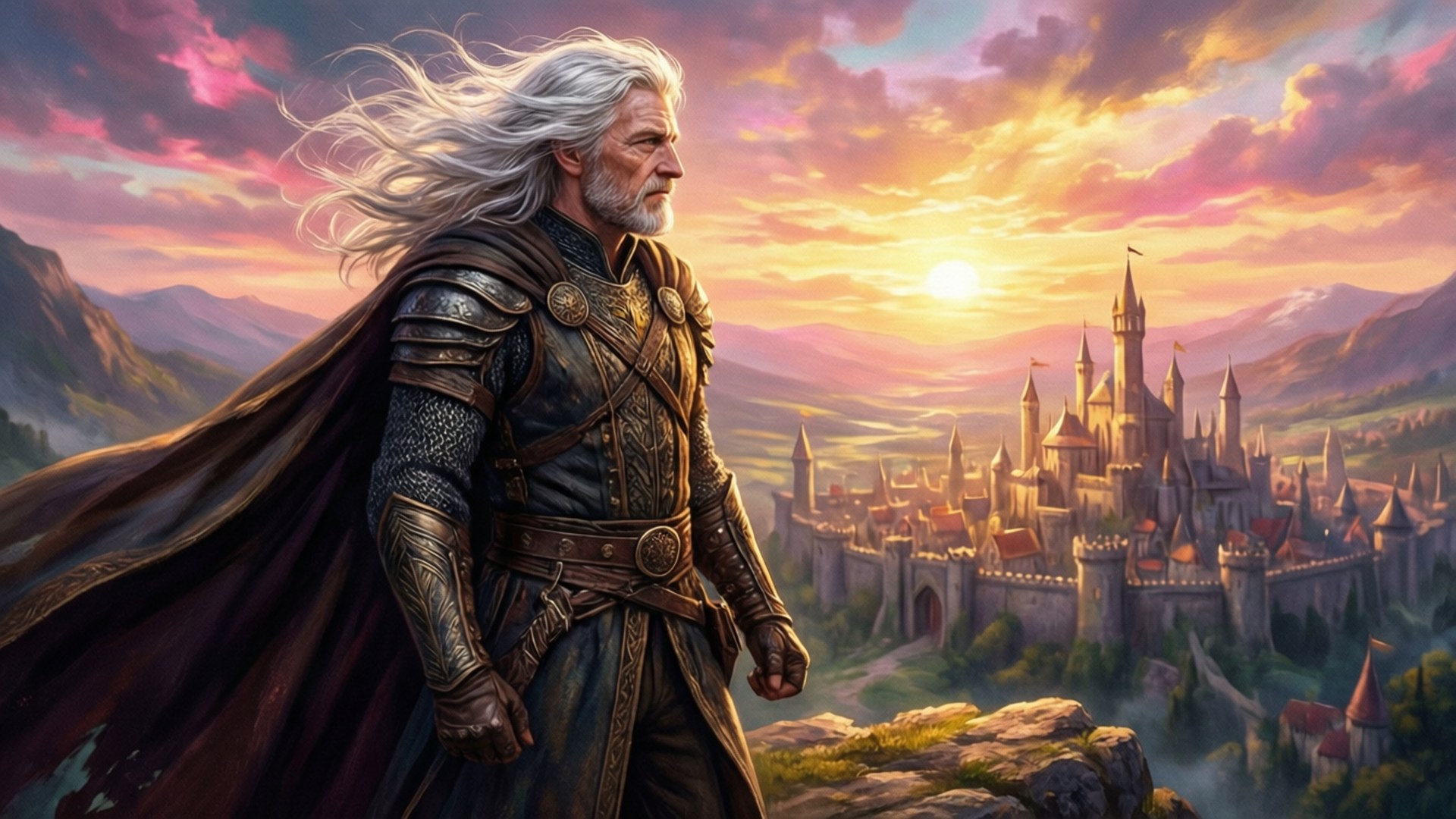 Sunset Warrior Bakgrunner