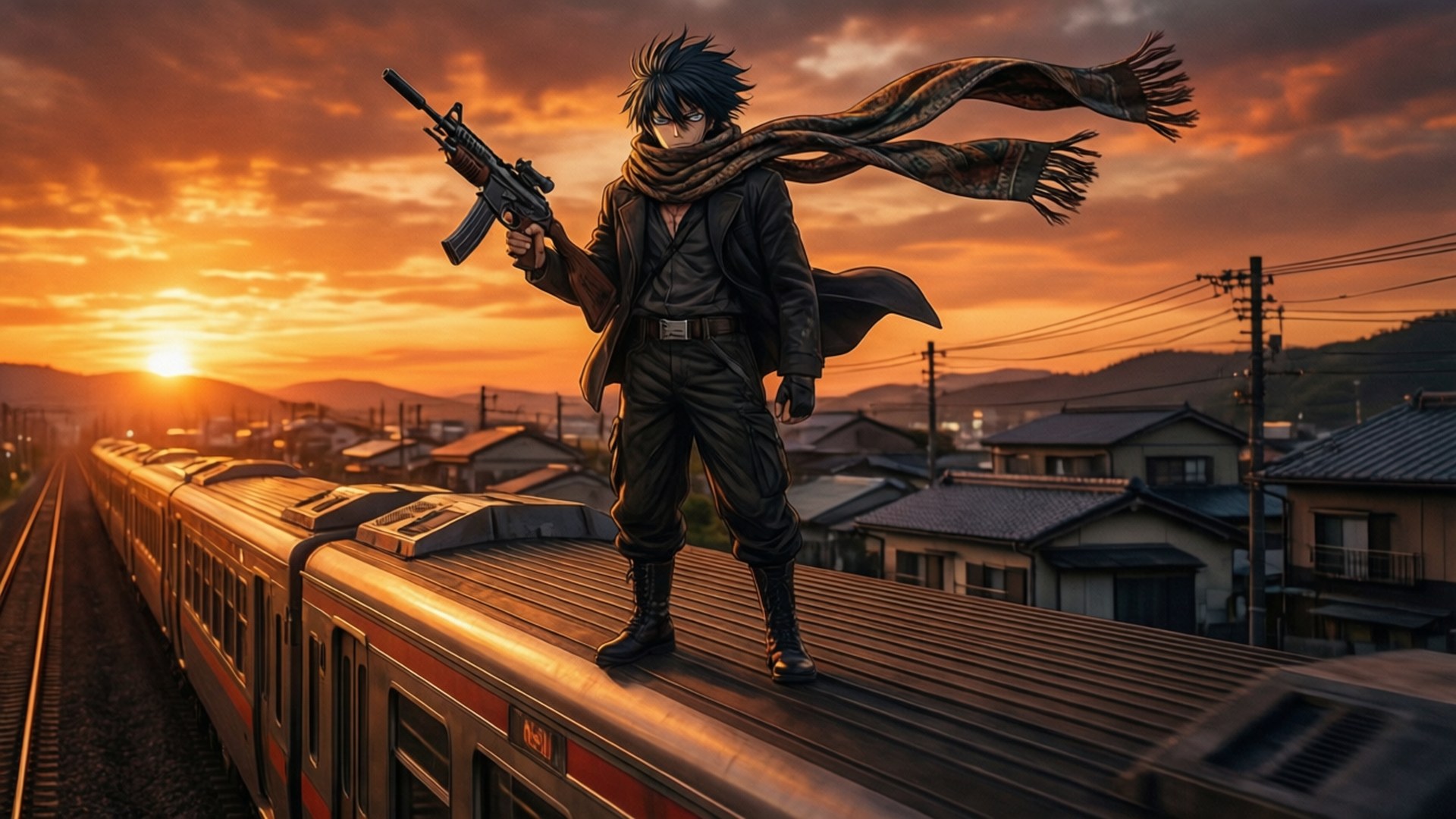 Sunset Warrior Wallpaper
