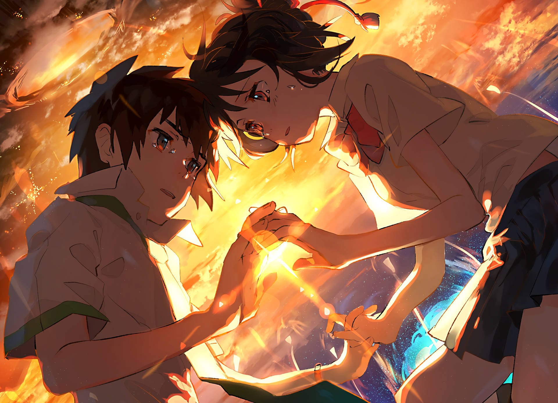 Sunset Your Name Anime 2016 Artwork Background