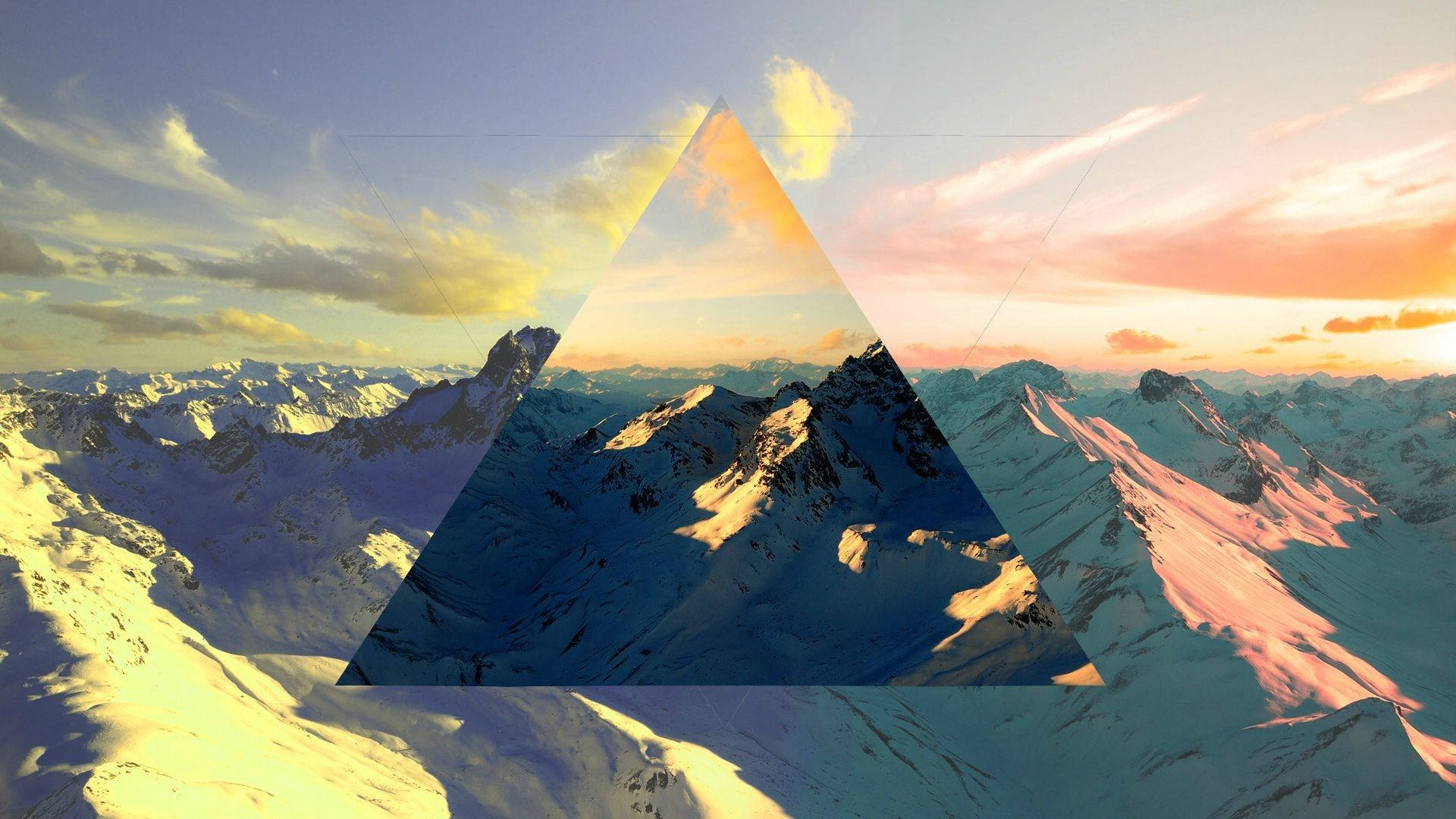 Sunset_ Mountain_ Triangle_ Overlay SVG