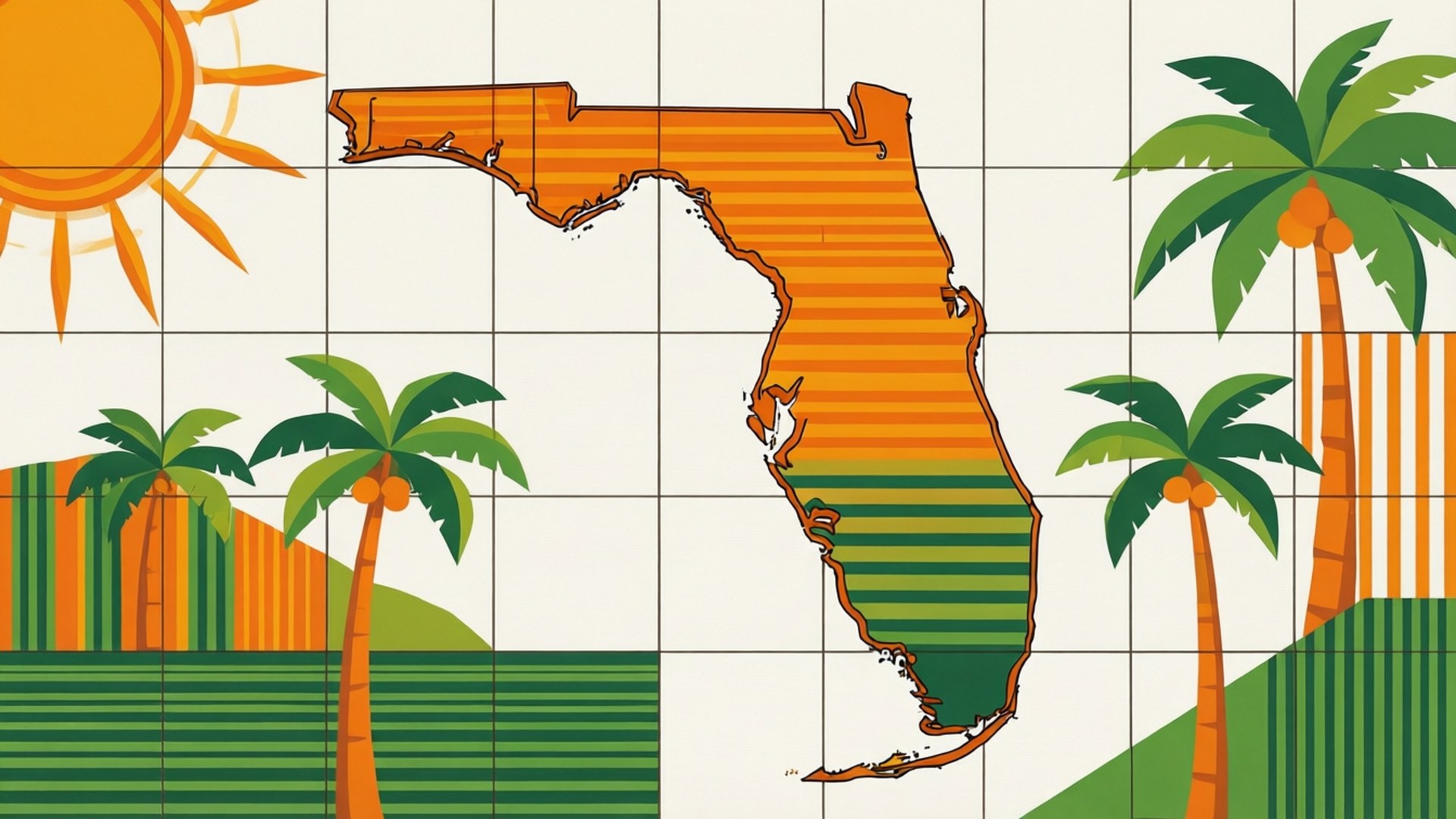 Sunshine State Mønster Wallpapers