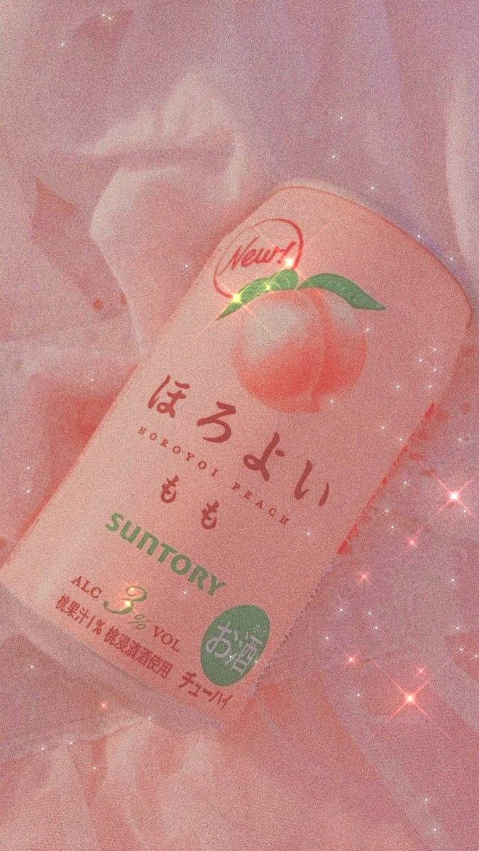 Suntory Peach Soft Aesthetic Wallpaper