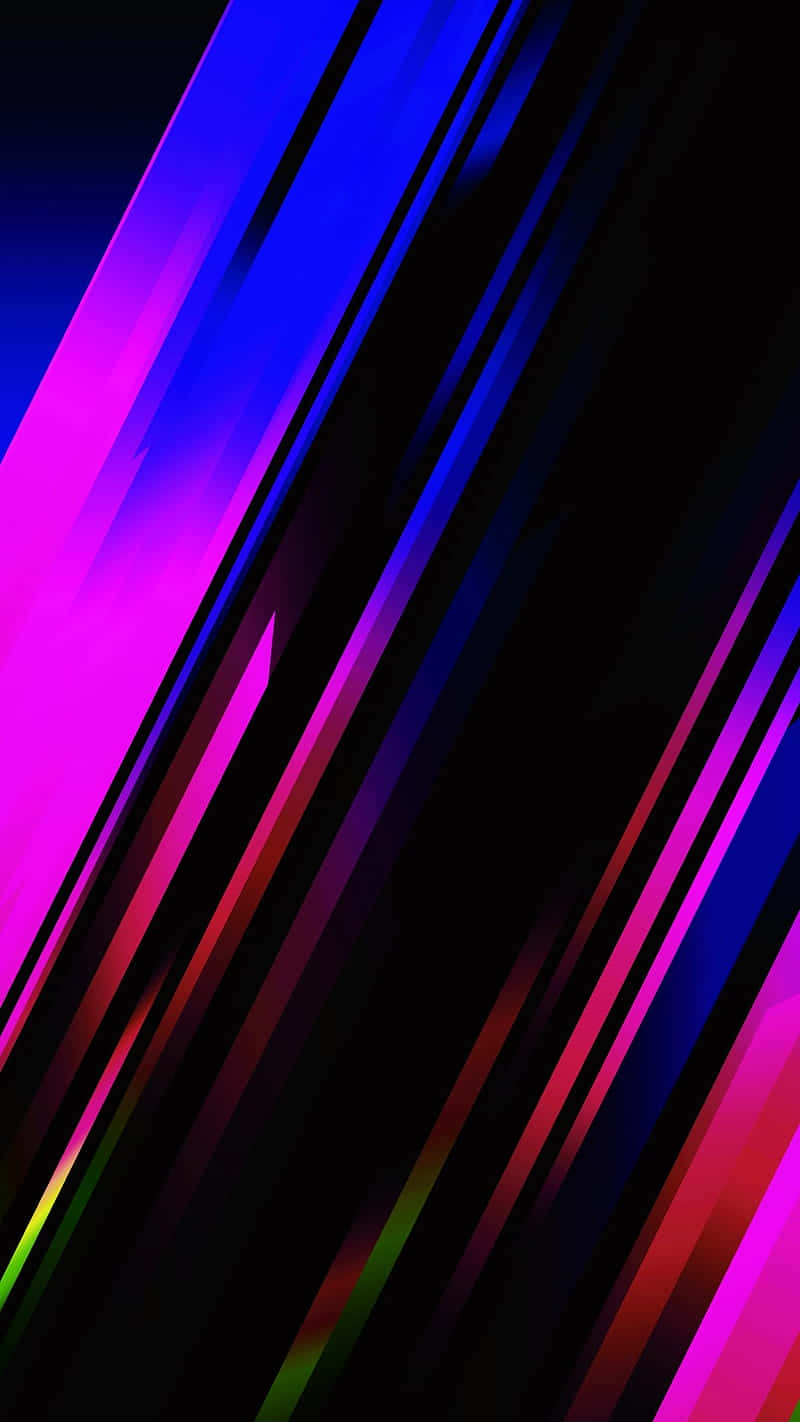 Einfarbenfroher Abstrakter Hintergrund Mit Blauen, Pinken Und Lila Linien. Wallpaper