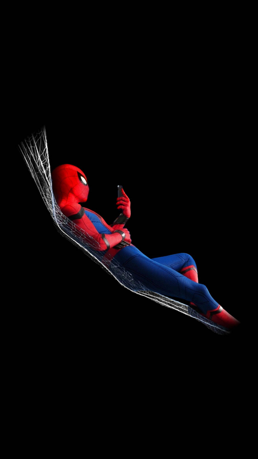Super Amoled Lounging Spiderman Wallpaper