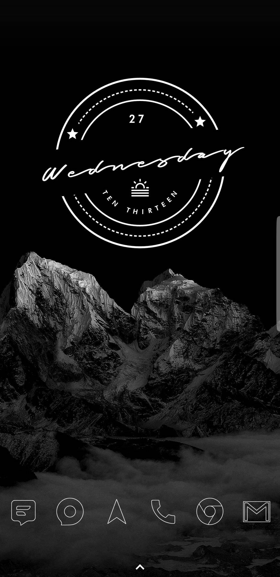 Super Amoled Wednesday Mountains Wallpaper