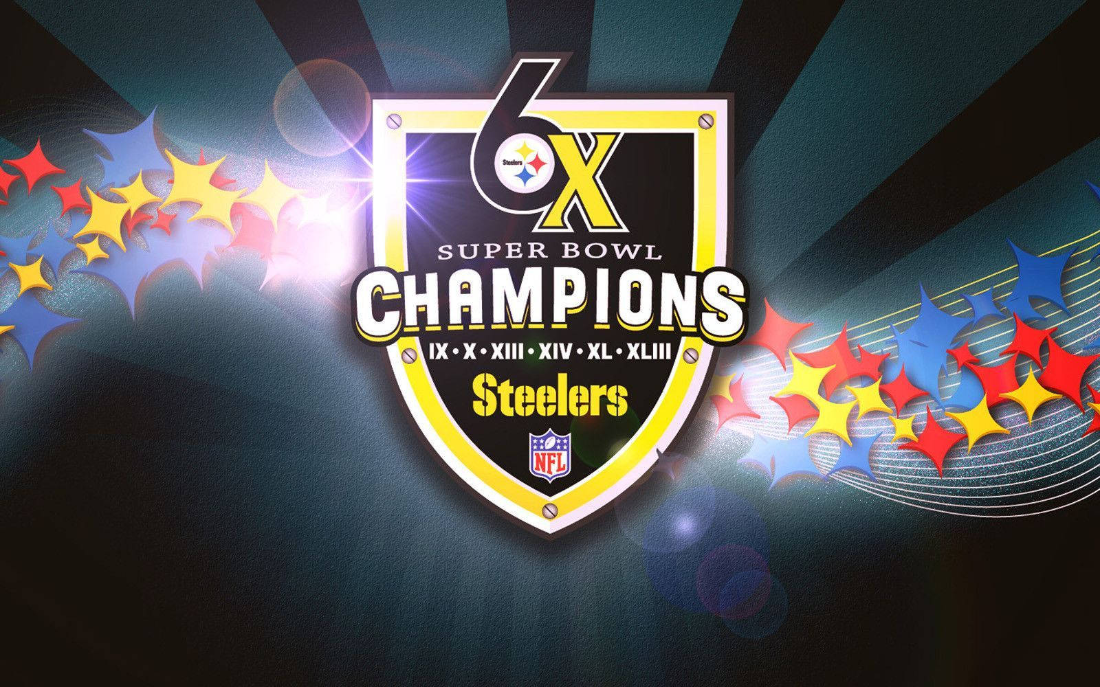The Pittsburgh Steelers: 6-Time Super Bowl Champions Wallpaper