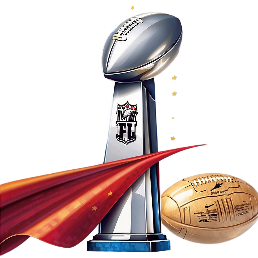 Super Bowl Trophy Celebration Png Jqg PNG