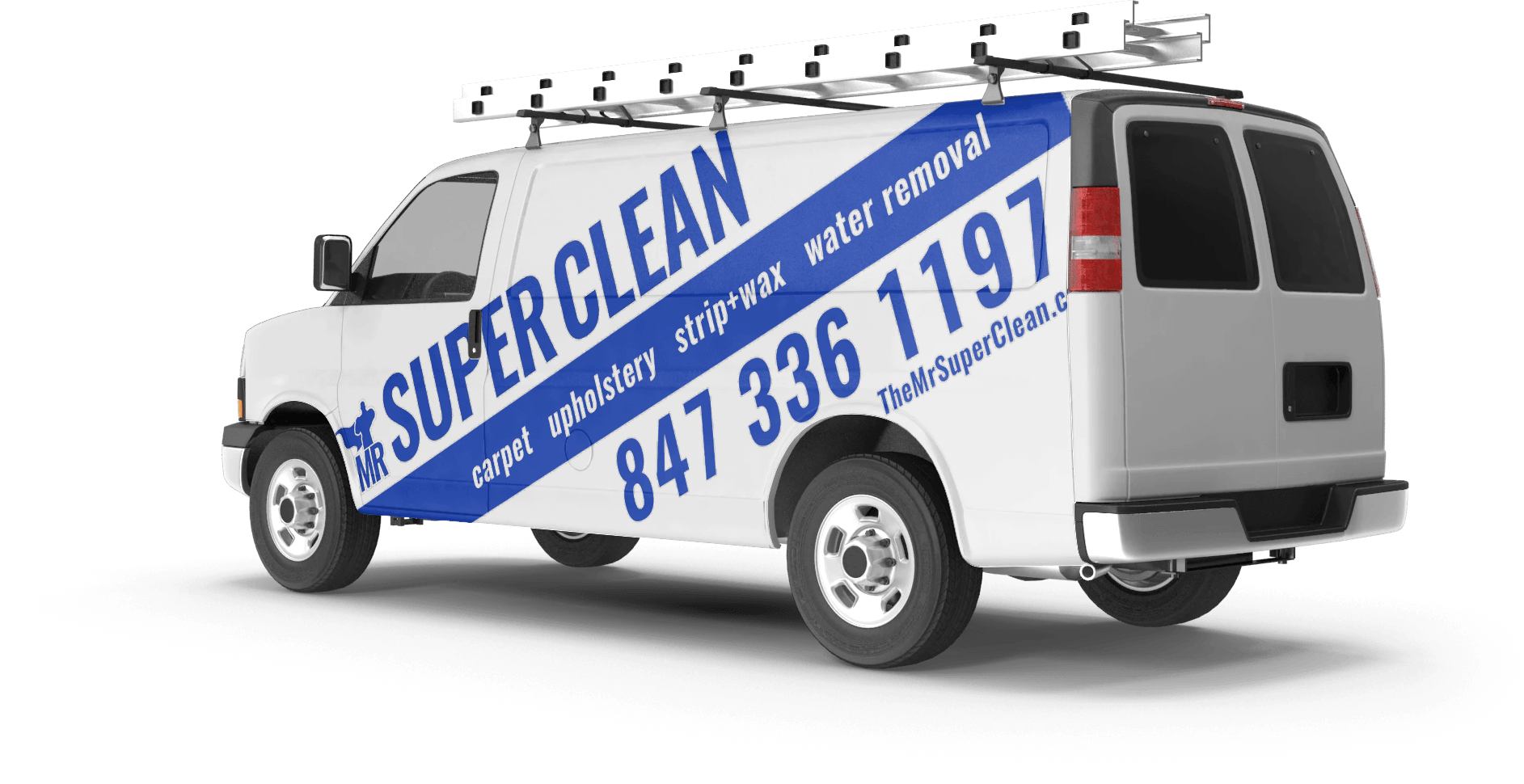 Super Clean Commercial Cleaning Van PNG